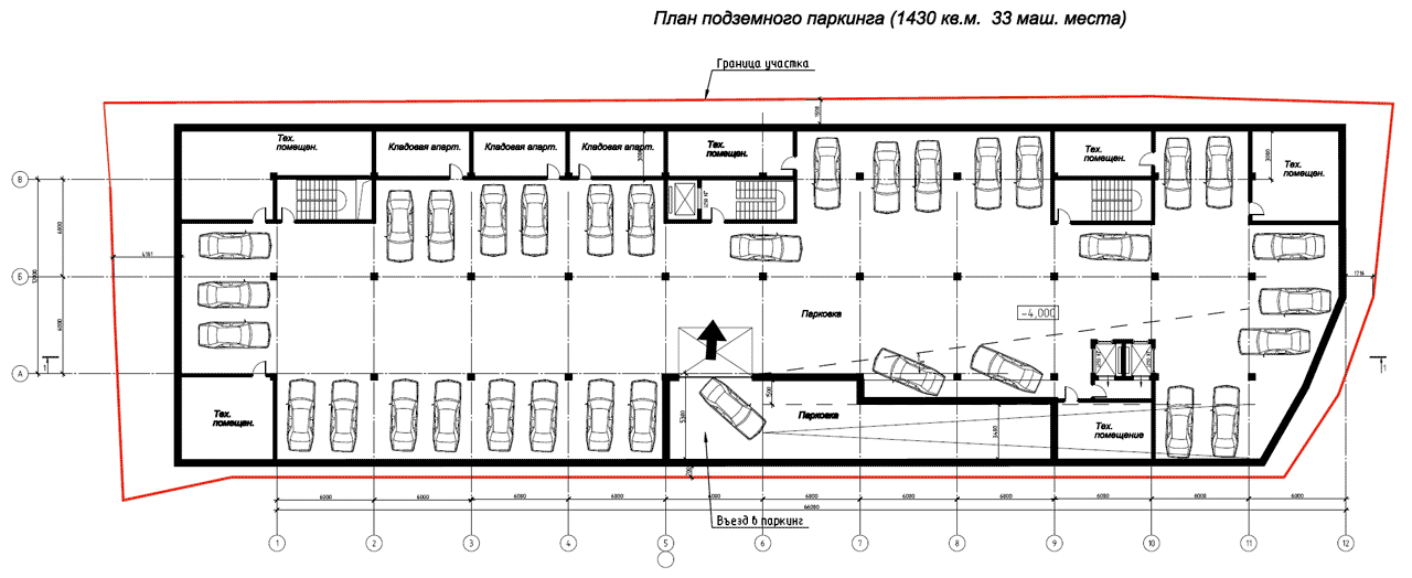 План Подземного Паркинга